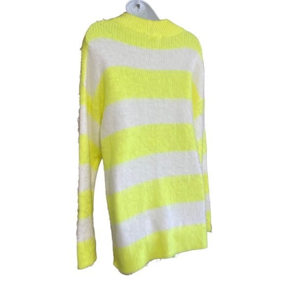 Abound Highlighter yellow and White Striped Sweater - Picture 7 of 7